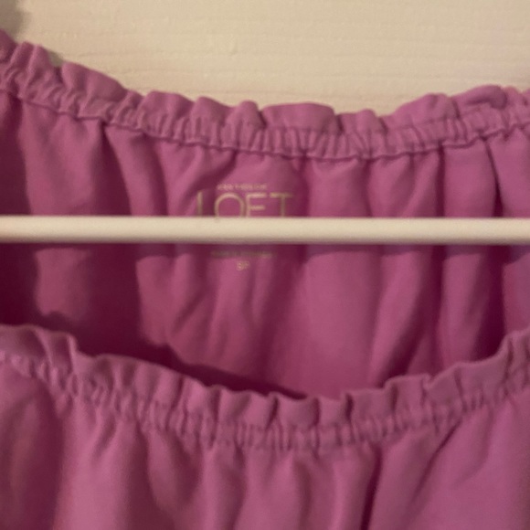 Loft Short Sleeve Top, Size PS. Purplish. - Picture 3 of 4